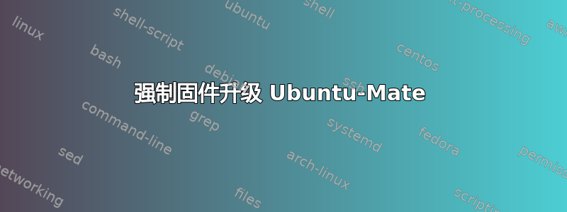 强制固件升级 Ubuntu-Mate