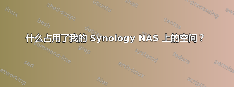 什么占用了我的 Synology NAS 上的空间？
