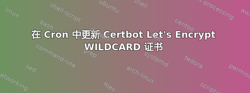 在 Cron 中更新 Certbot Let's Encrypt WILDCARD 证书