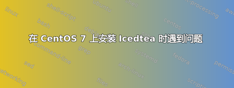 在 CentOS 7 上安装 Icedtea 时遇到问题