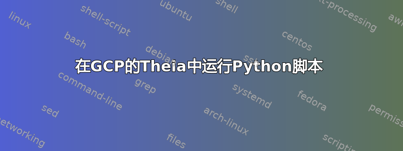 在GCP的Theia中运行Python脚本