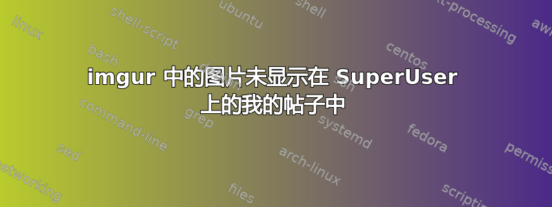 imgur 中的图片未显示在 SuperUser 上的我的帖子中