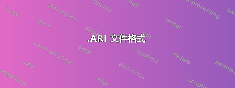 .ARI 文件格式