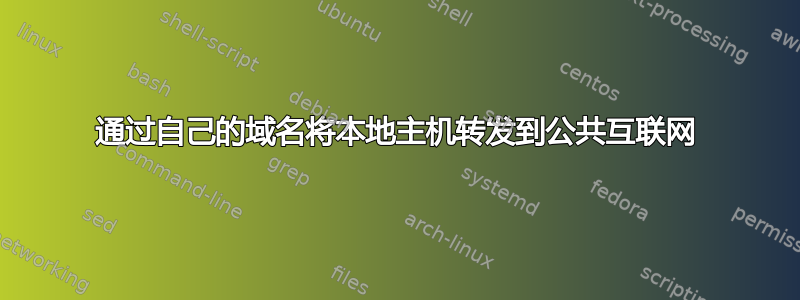 通过自己的域名将本地主机转发到公共互联网