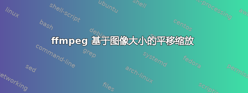 ffmpeg 基于图像大小的平移缩放