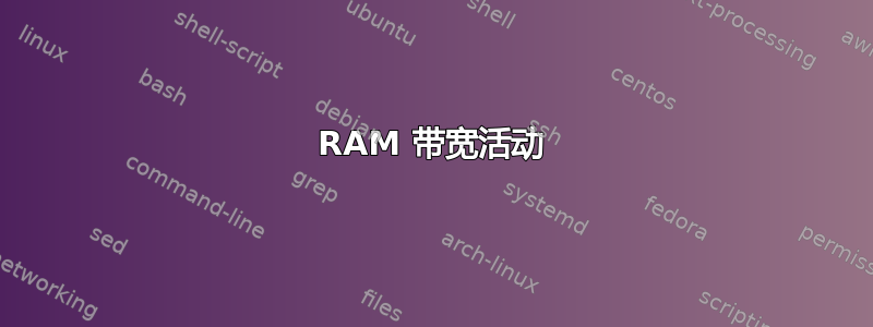 RAM 带宽活动