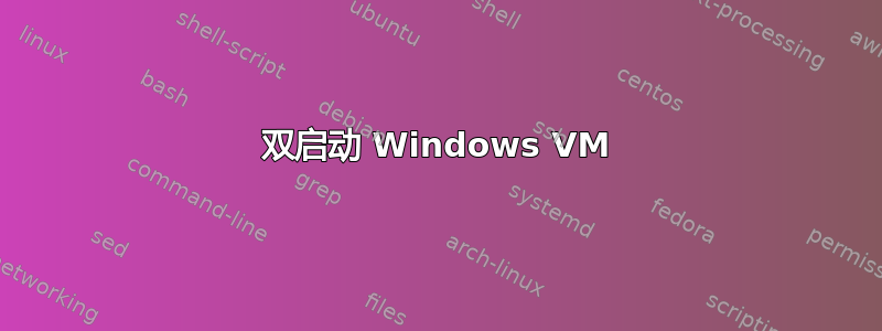 双启动 Windows VM