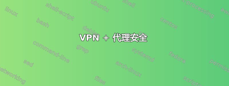 VPN + 代理安全