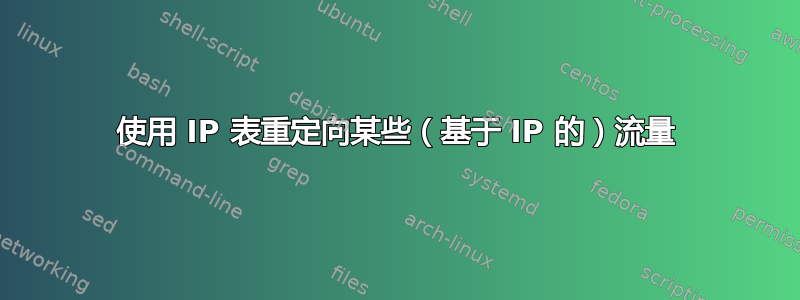 使用 IP 表重定向某些（基于 IP 的）流量