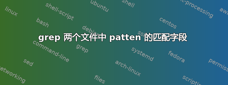 grep 两个文件中 patten 的匹配字段