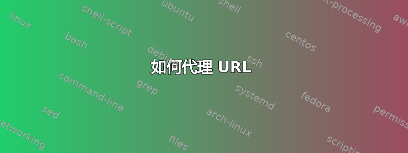 如何代理 URL