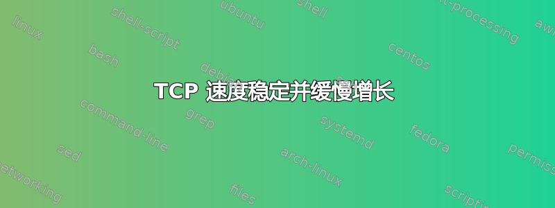 TCP 速度稳定并缓慢增长