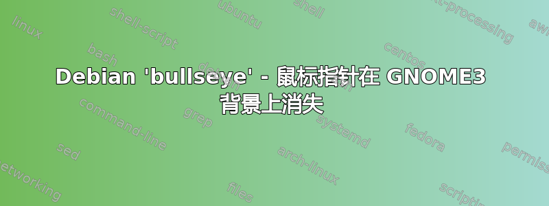 Debian 'bullseye' - 鼠标指针在 GNOME3 背景上消失