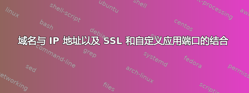 域名与 IP 地址以及 SSL 和自定义应用端口的结合