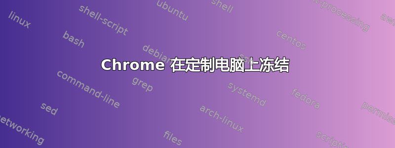 Chrome 在定制电脑上冻结