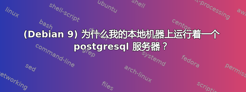 (Debian 9) 为什么我的本地机器上运行着一个 postgresql 服务器？