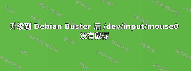 升级到 Debian Buster 后 /dev/input/mouse0 没有鼠标