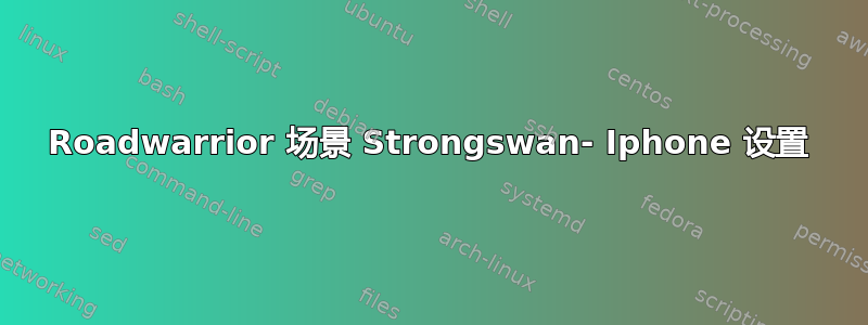 Roadwarrior 场景 Strongswan- Iphone 设置