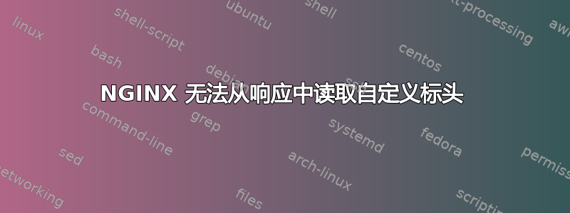 NGINX 无法从响应中读取自定义标头