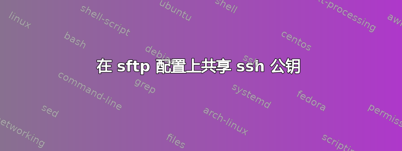 在 sftp 配置上共享 ssh 公钥