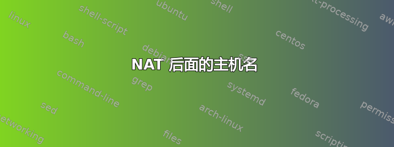 NAT 后面的主机名