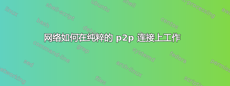 网络如何在纯粹的 p2p 连接上工作 