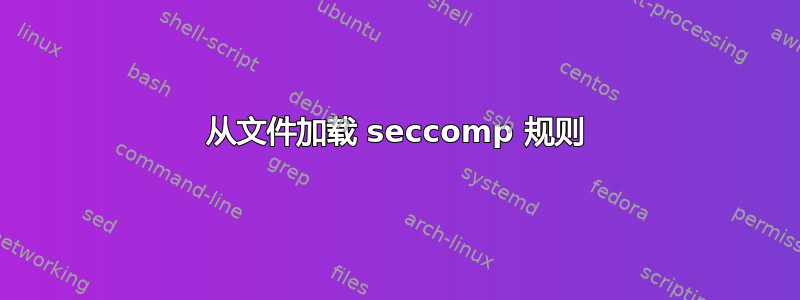 从文件加载 seccomp 规则