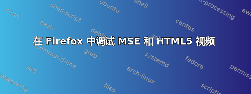 在 Firefox 中调试 MSE 和 HTML5 视频