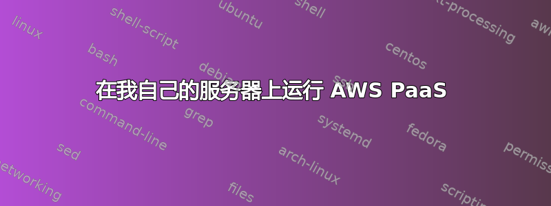 在我自己的服务器上运行 AWS PaaS