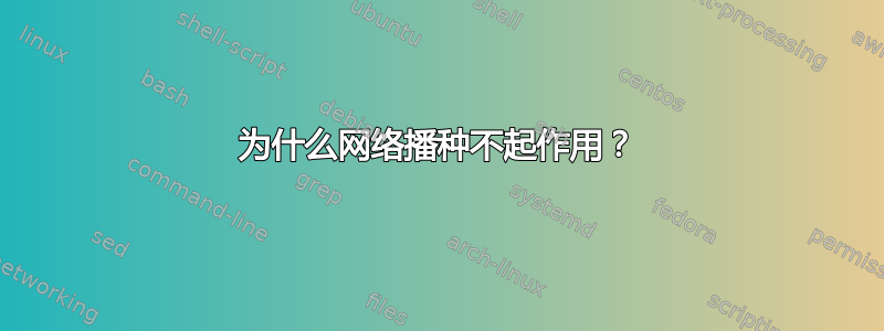 为什么网络播种不起作用？