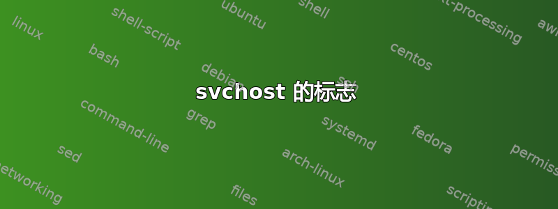 svchost 的标志