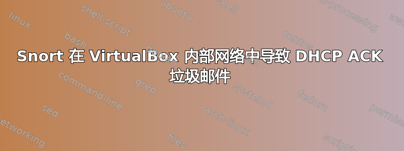 Snort 在 VirtualBox 内部网络中导致 DHCP ACK 垃圾邮件