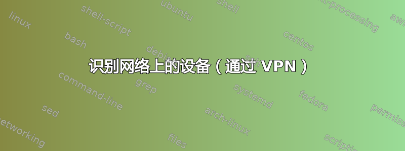 识别网络上的设备（通过 VPN）