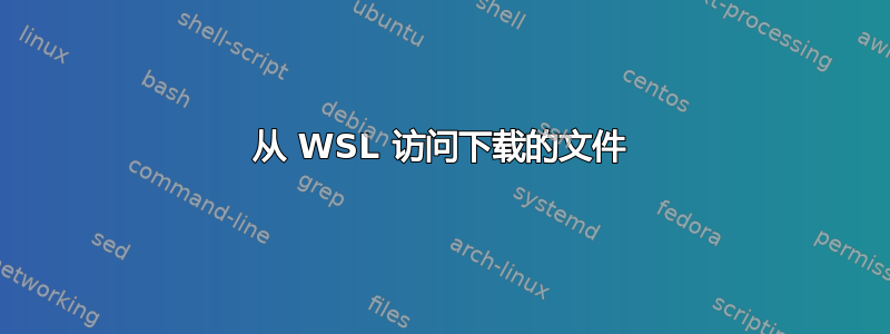 从 WSL 访问下载的文件