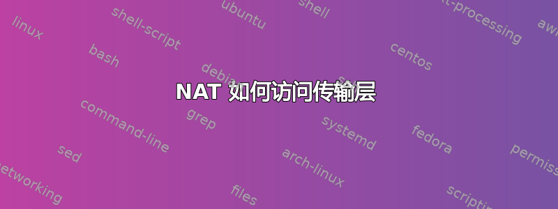 NAT 如何访问传输层