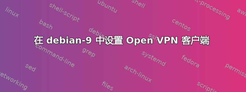 在 debian-9 中设置 Open VPN 客户端