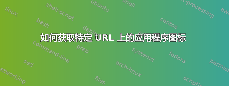 如何获取特定 URL 上的应用程序图标