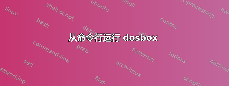 从命令行运行 dosbox