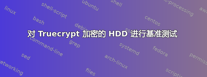 对 Truecrypt 加密的 HDD 进行基准测试