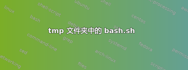 tmp 文件夹中的 bash.sh 