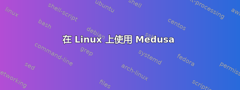 在 Linux 上使用 Medusa