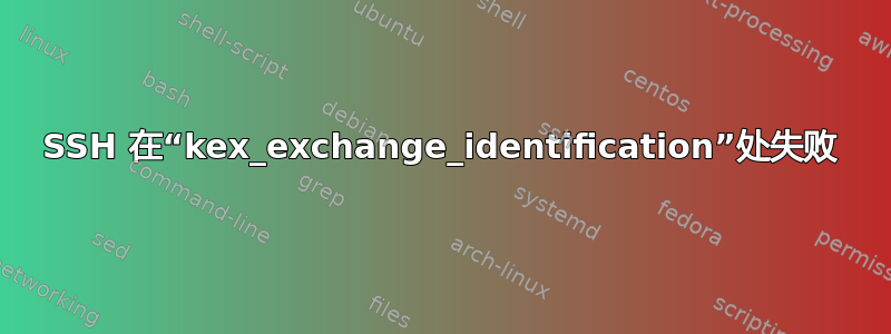 SSH 在“kex_exchange_identification”处失败