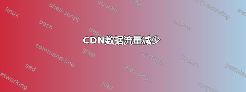 CDN数据流量减少