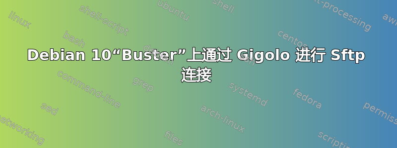 Debian 10“Buster”上通过 Gigolo 进行 Sftp 连接