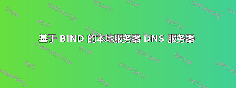 基于 BIND 的本地服务器 DNS 服务器