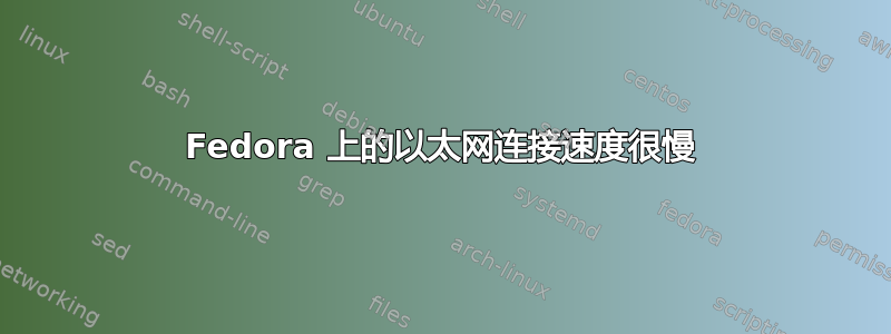 Fedora 上的以太网连接速度很慢