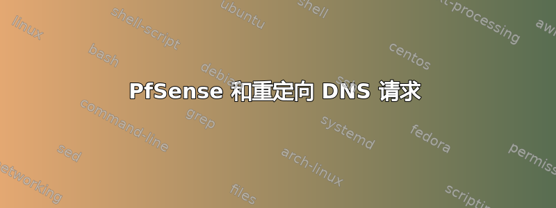 PfSense 和重定向 DNS 请求