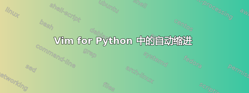 Vim for Python 中的自动缩进