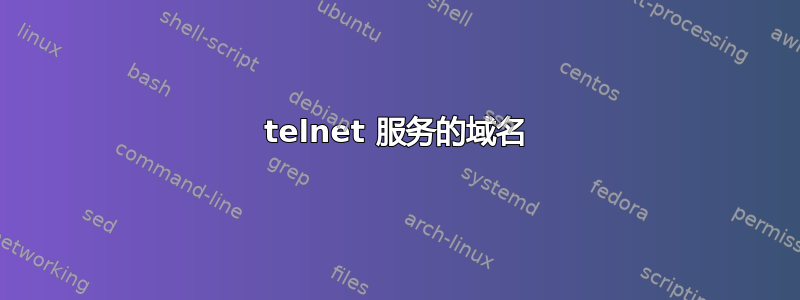 telnet 服务的域名