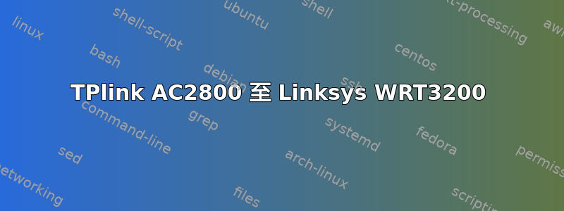 TPlink AC2800 至 Linksys WRT3200